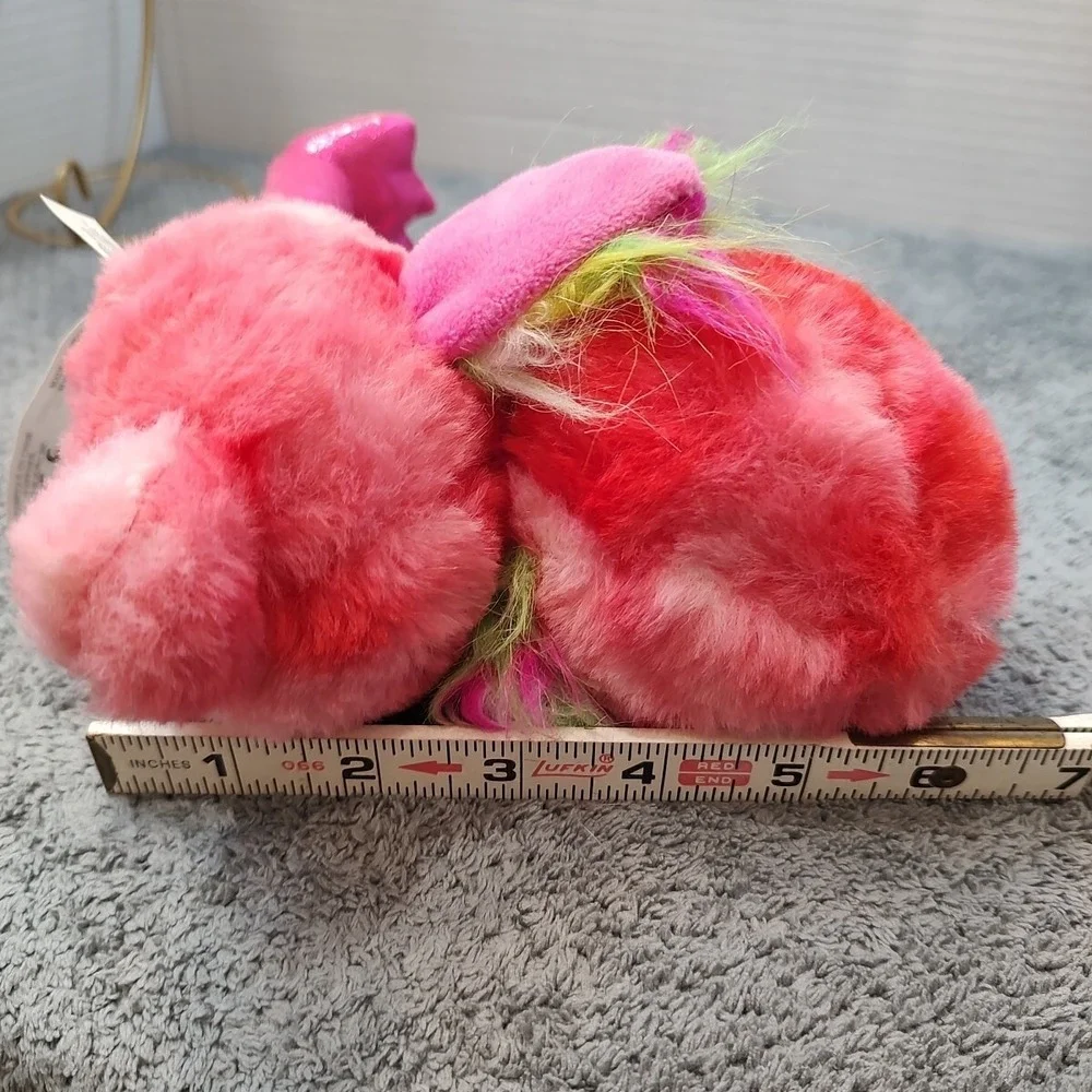 Pink Flamingo Chirping Plush‎ Toy Big Eyes Shiny Beak Feet